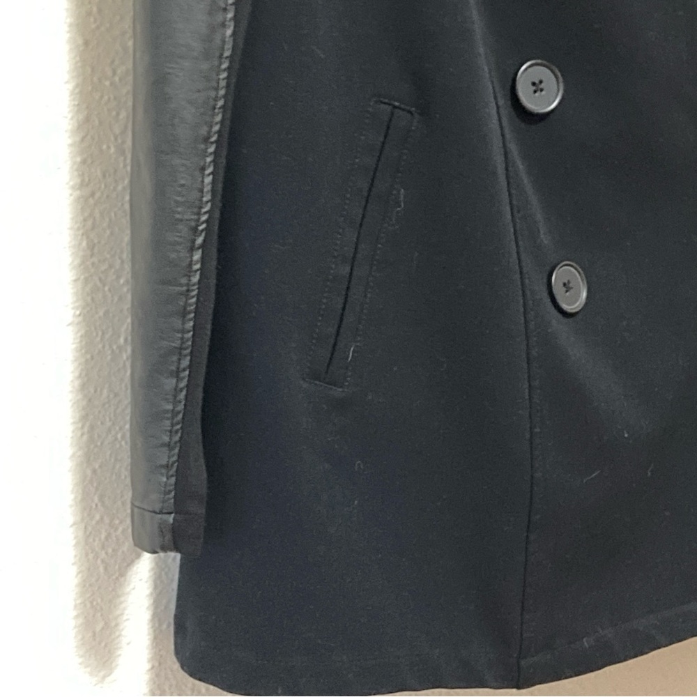 TORRID Womens
PeaCoat with Faux
Leather Sleeves- Size 00 Black - Picture 3 of 16